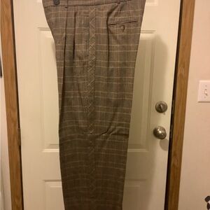 Ralph Lauren Black Label Brown Plaid Trousers